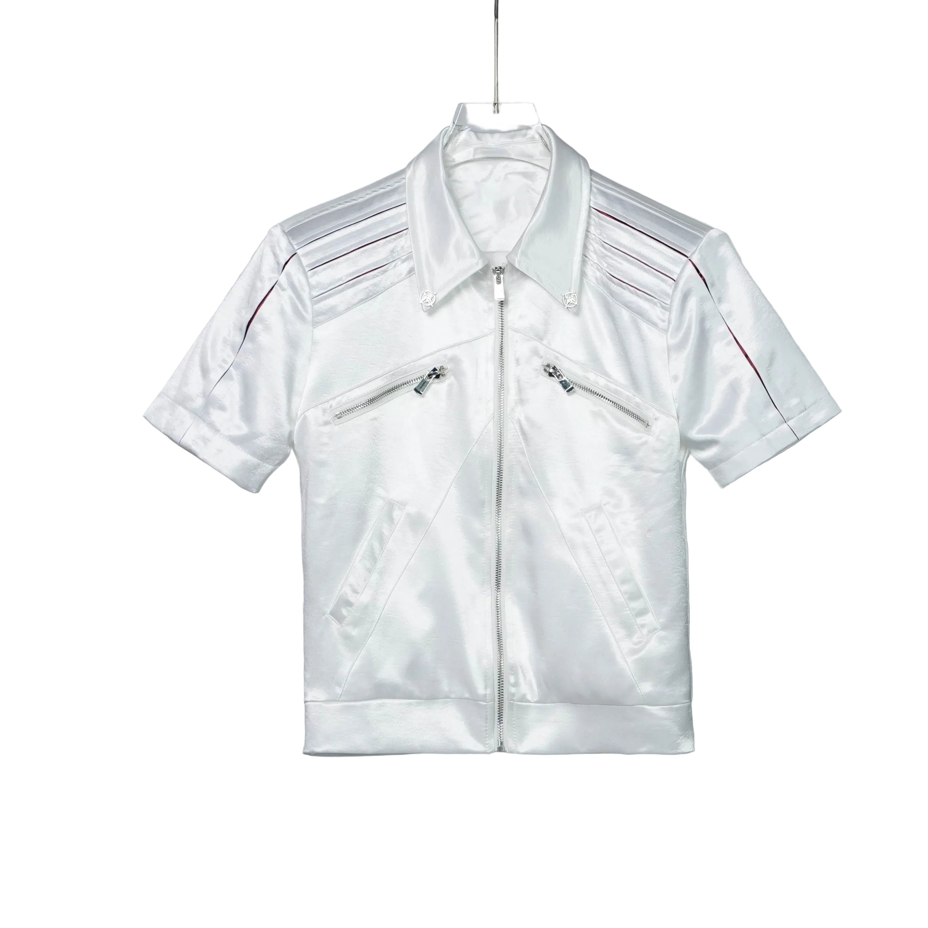 Midnight Ignition Satin Moto Shirt