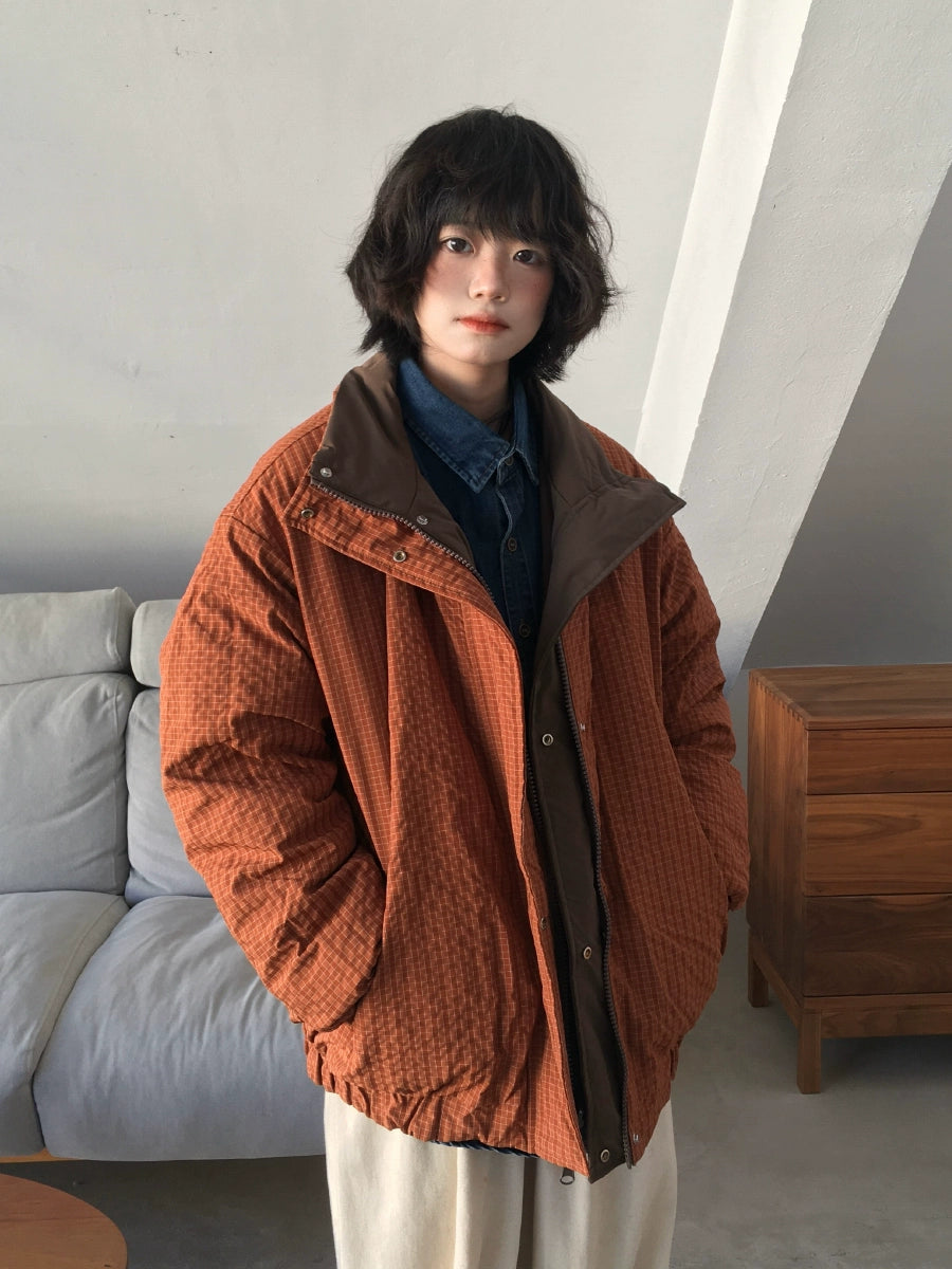 Reversible Brown Cotton Jacket