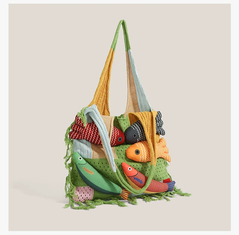 Rainbow Fish Market Tote