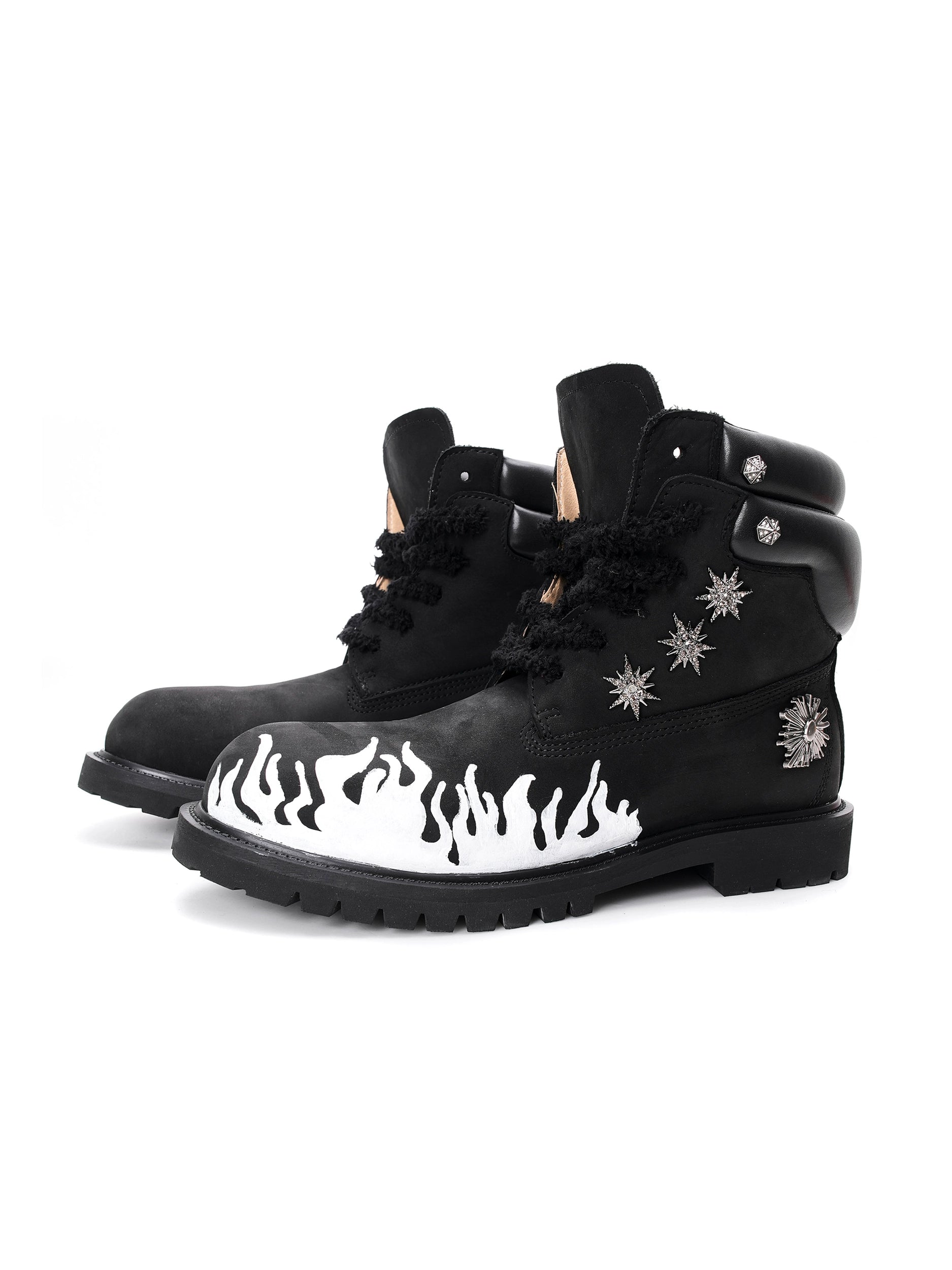 Midnight Inferno Sunburst Combat Boots