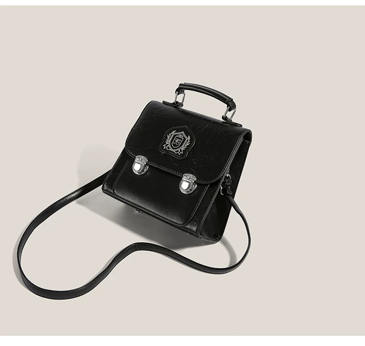 Midnight Crest Mini Satchel