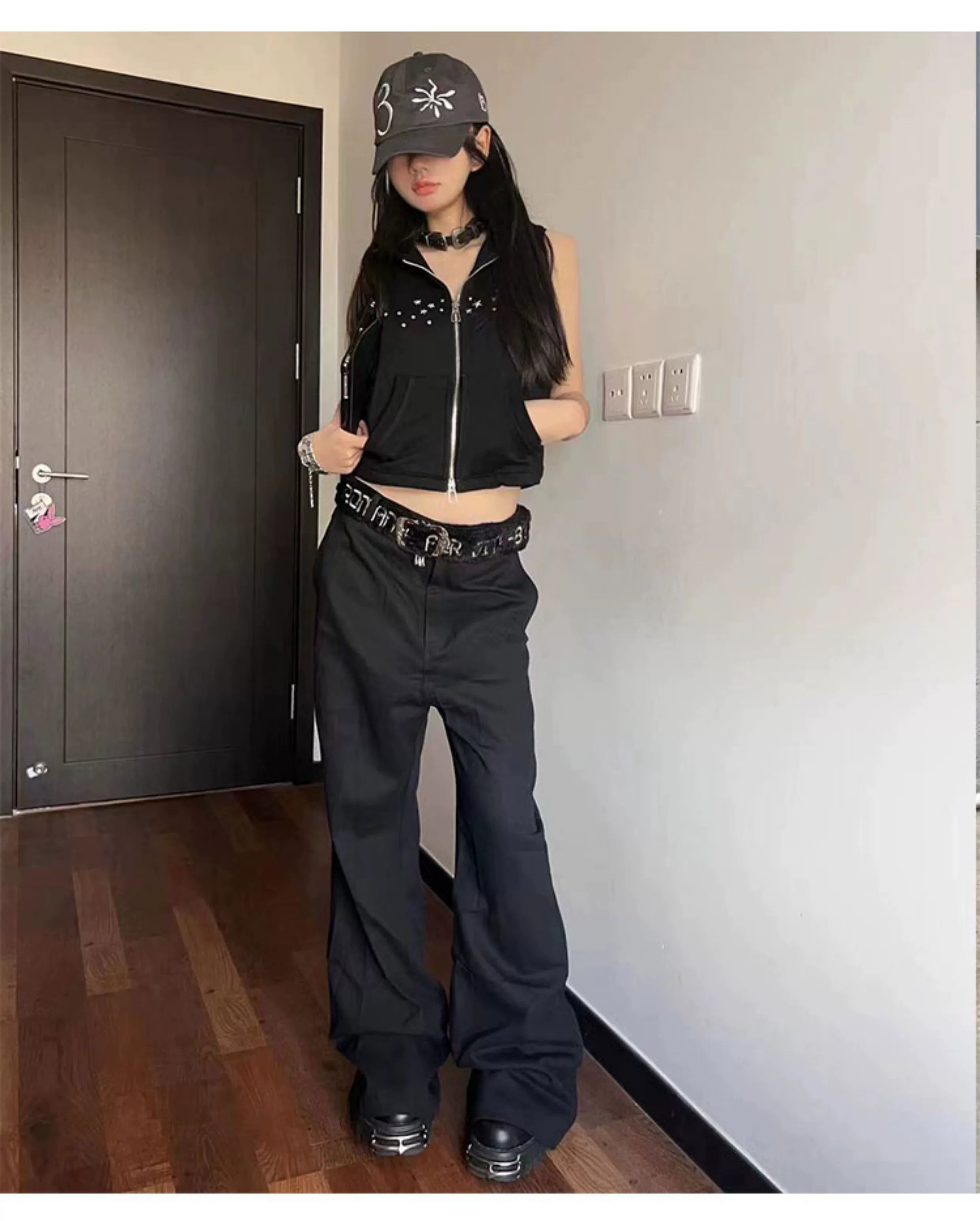 Fuzzy Statement Western Buckle Belt