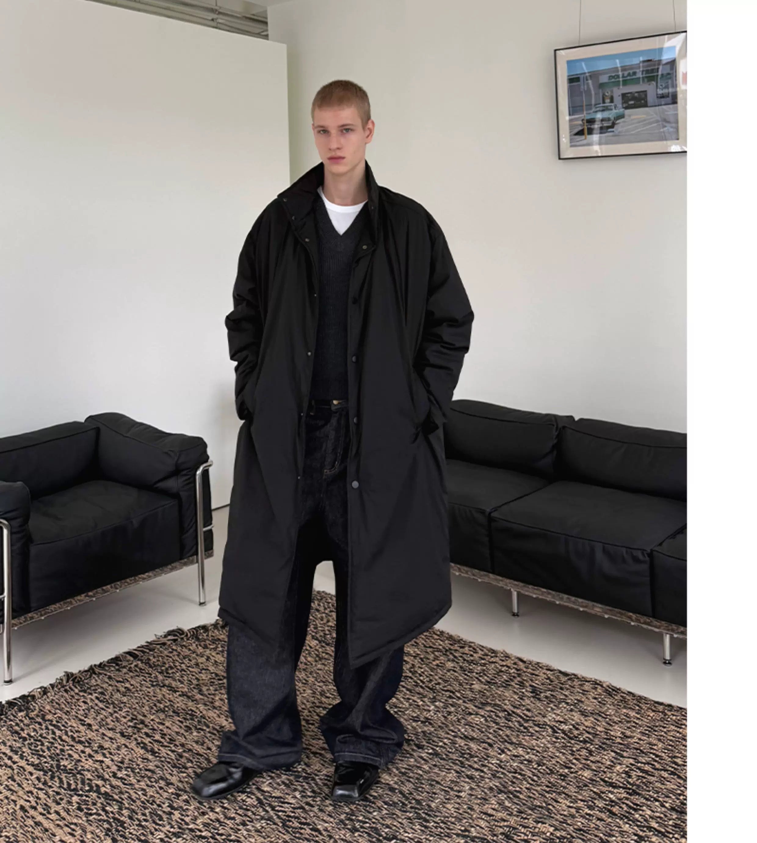 Midnight Column Insulated Overcoat