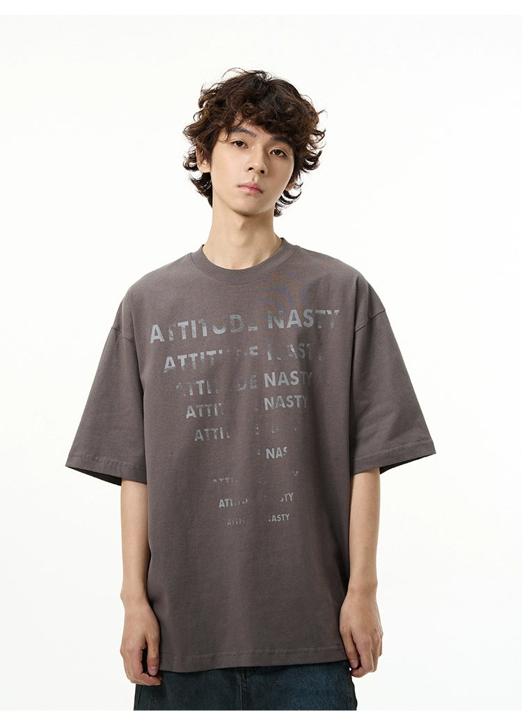 Attitude Nasty Graphic Oversized T-Shirt