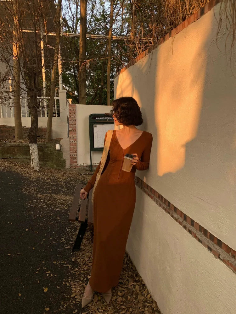 Twist Front Maxi Dress