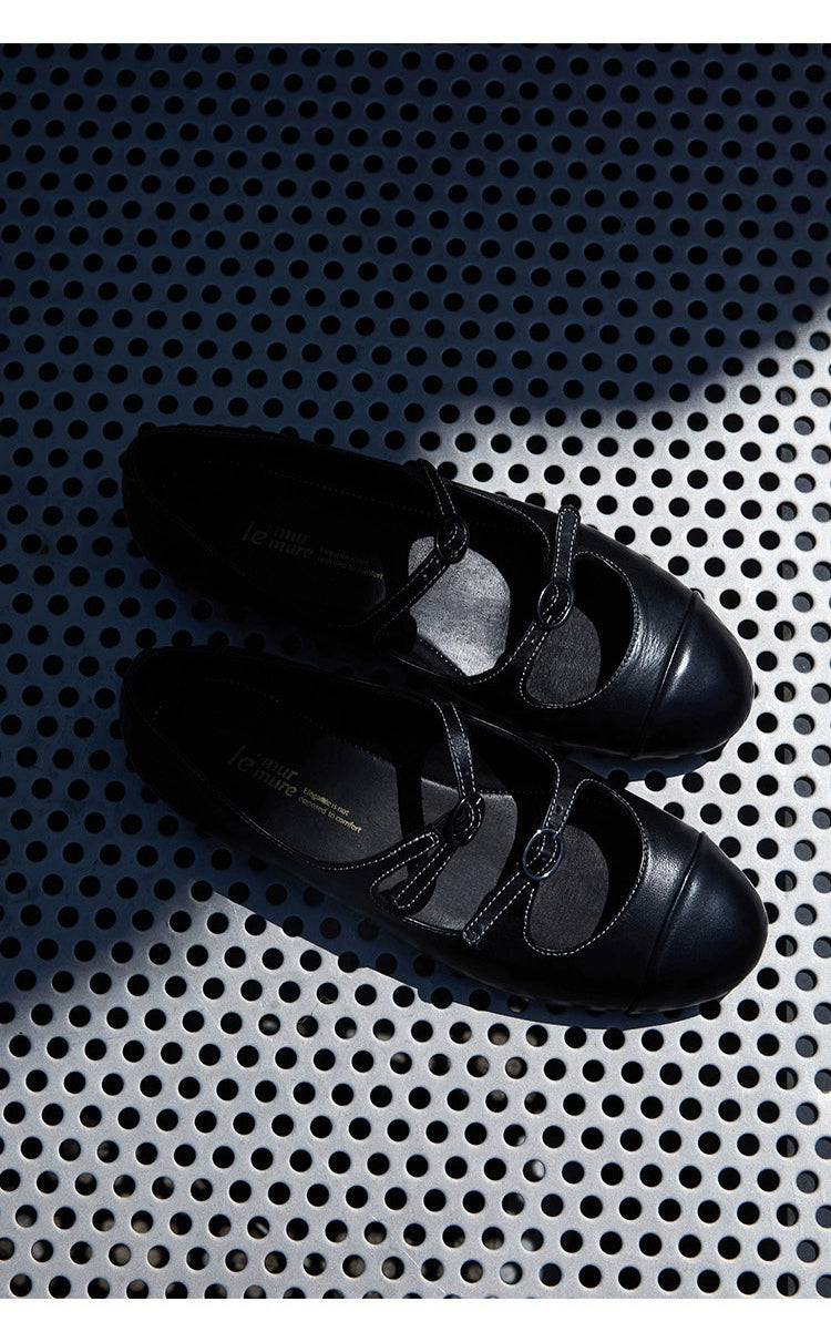 Flats with Double Straps and Buckles