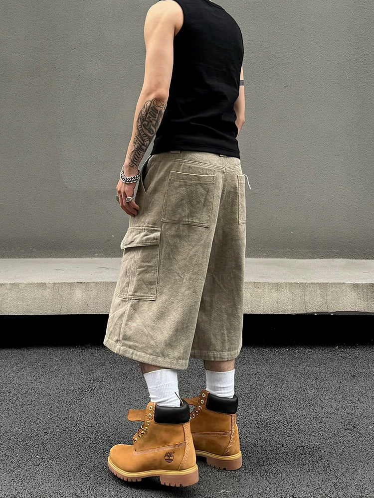 Stonewash Cargo Shorts
