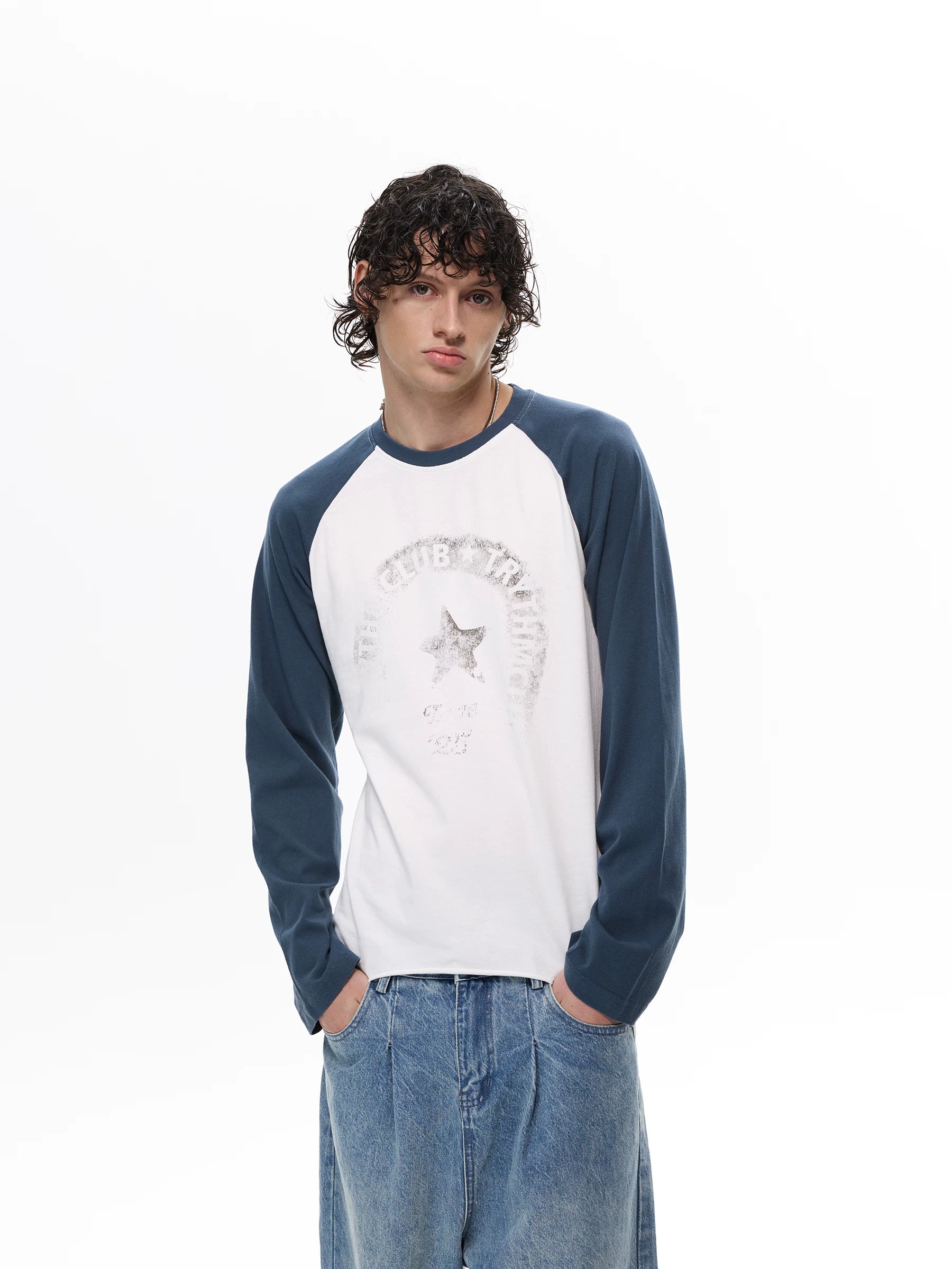 Faded Club Star Raglan Tee