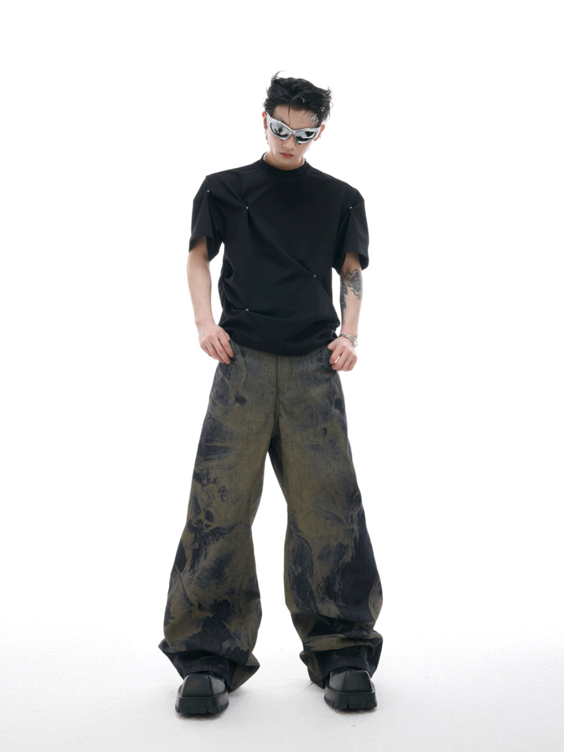 Tactical Black Mock Neck T-Shirt