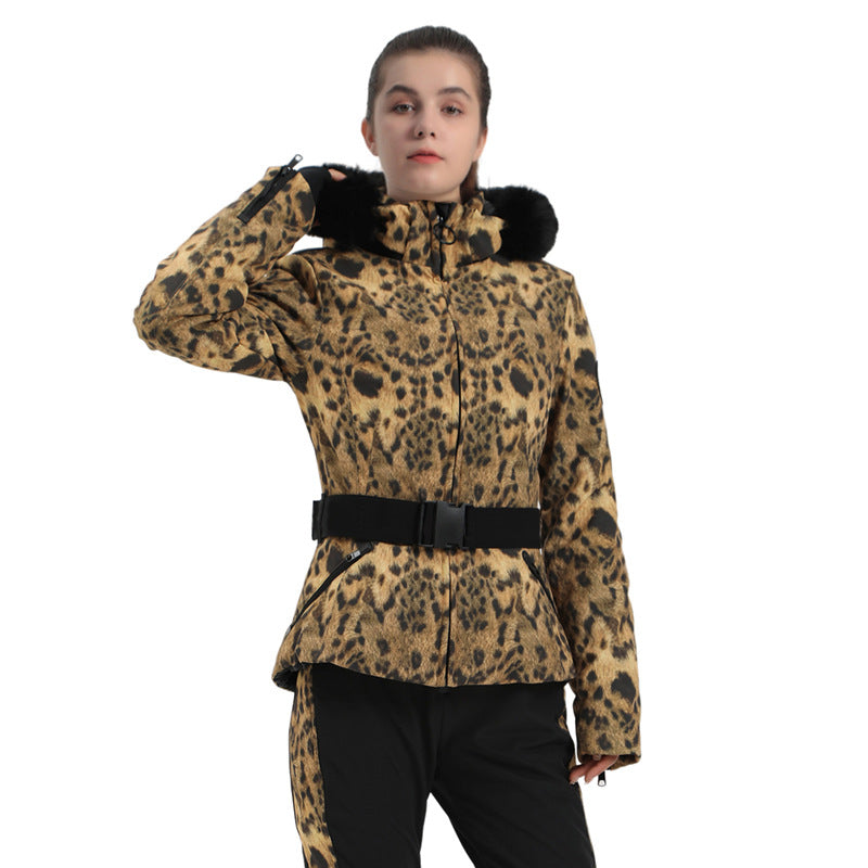 Avalanche Chic Print Belted Jacket