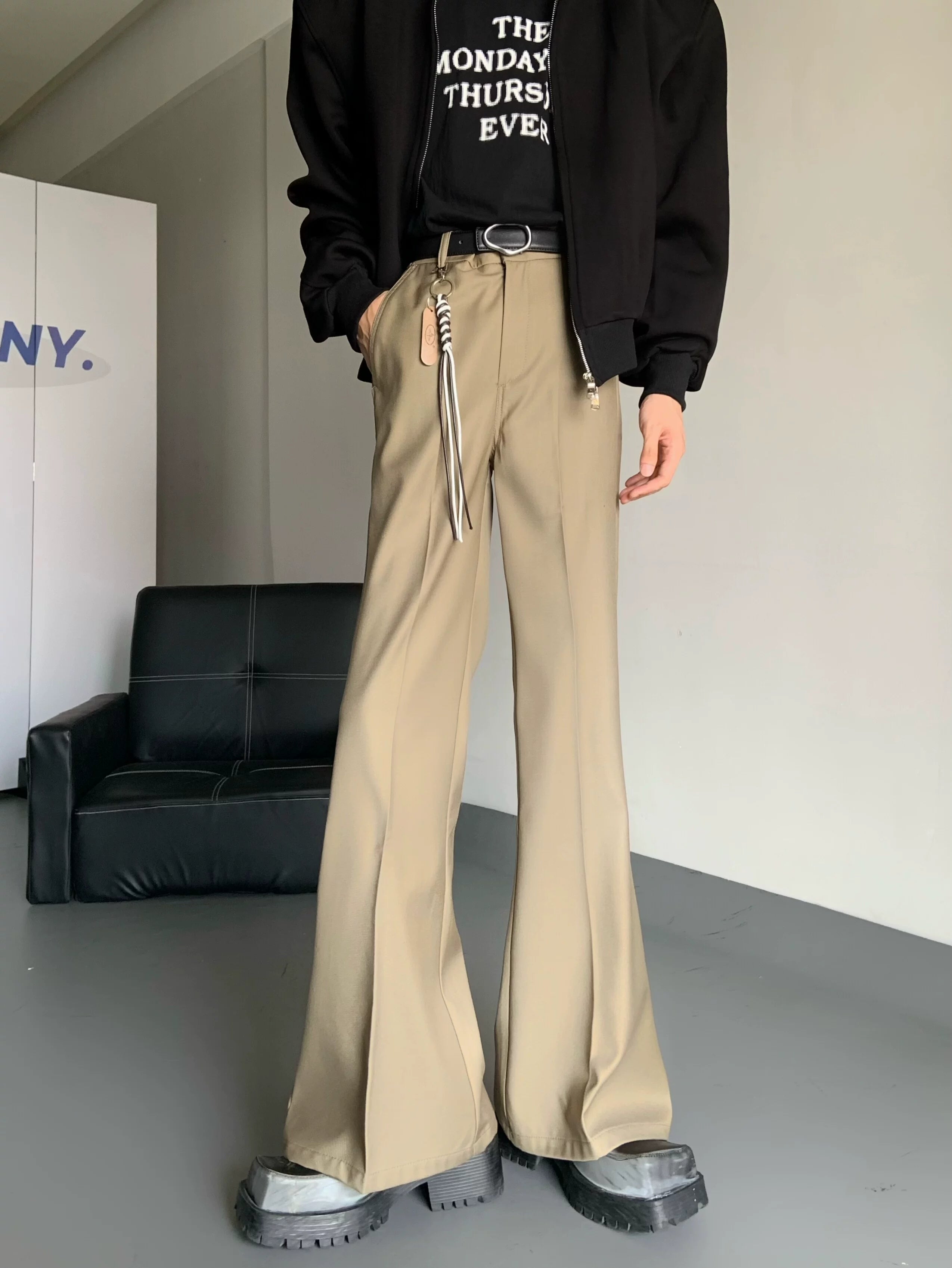 Noir Axis Flare Trousers