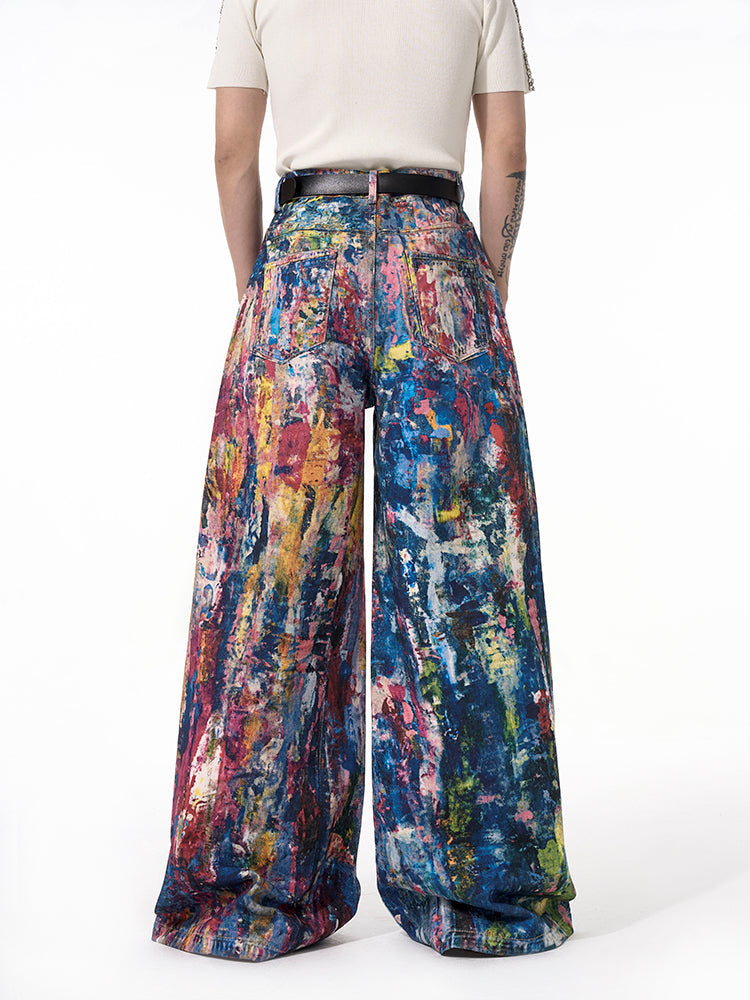 Paint Splatter Jeans