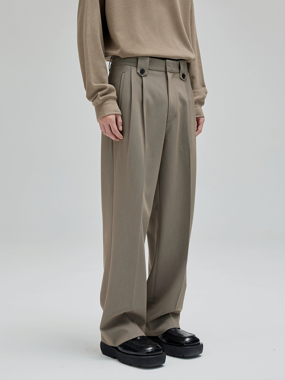 Pantalones de traje ancho