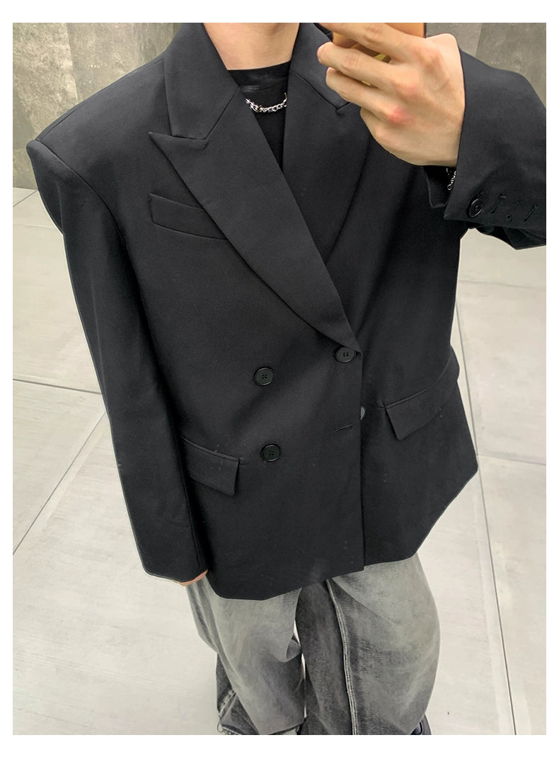 Oversized Black Blazer Suit