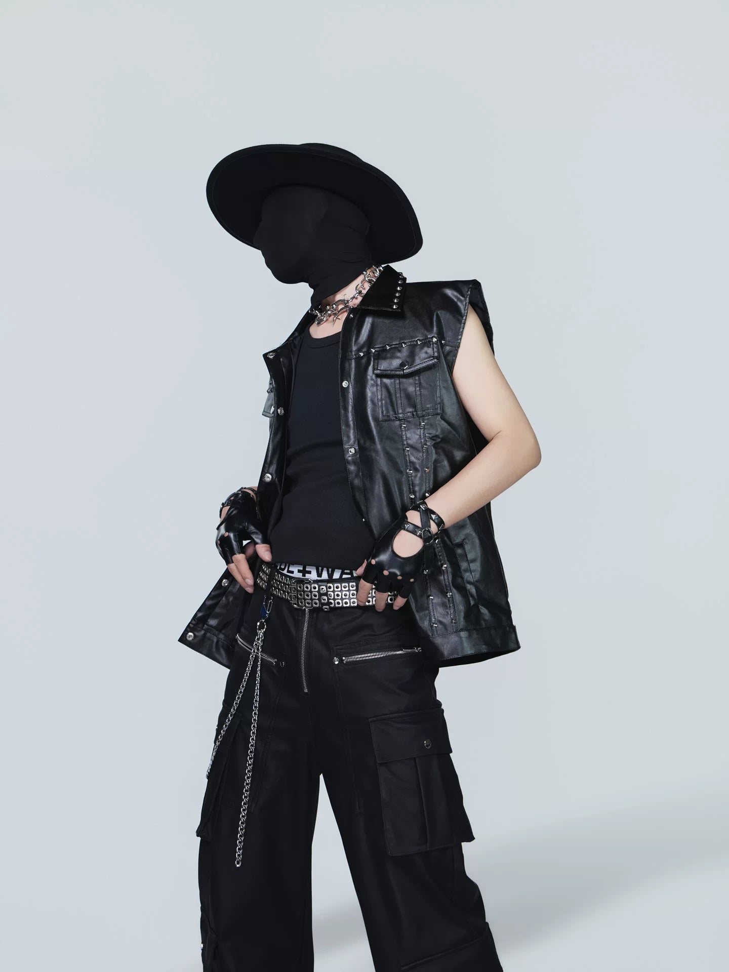Midnight Riot Studded Leather Vest