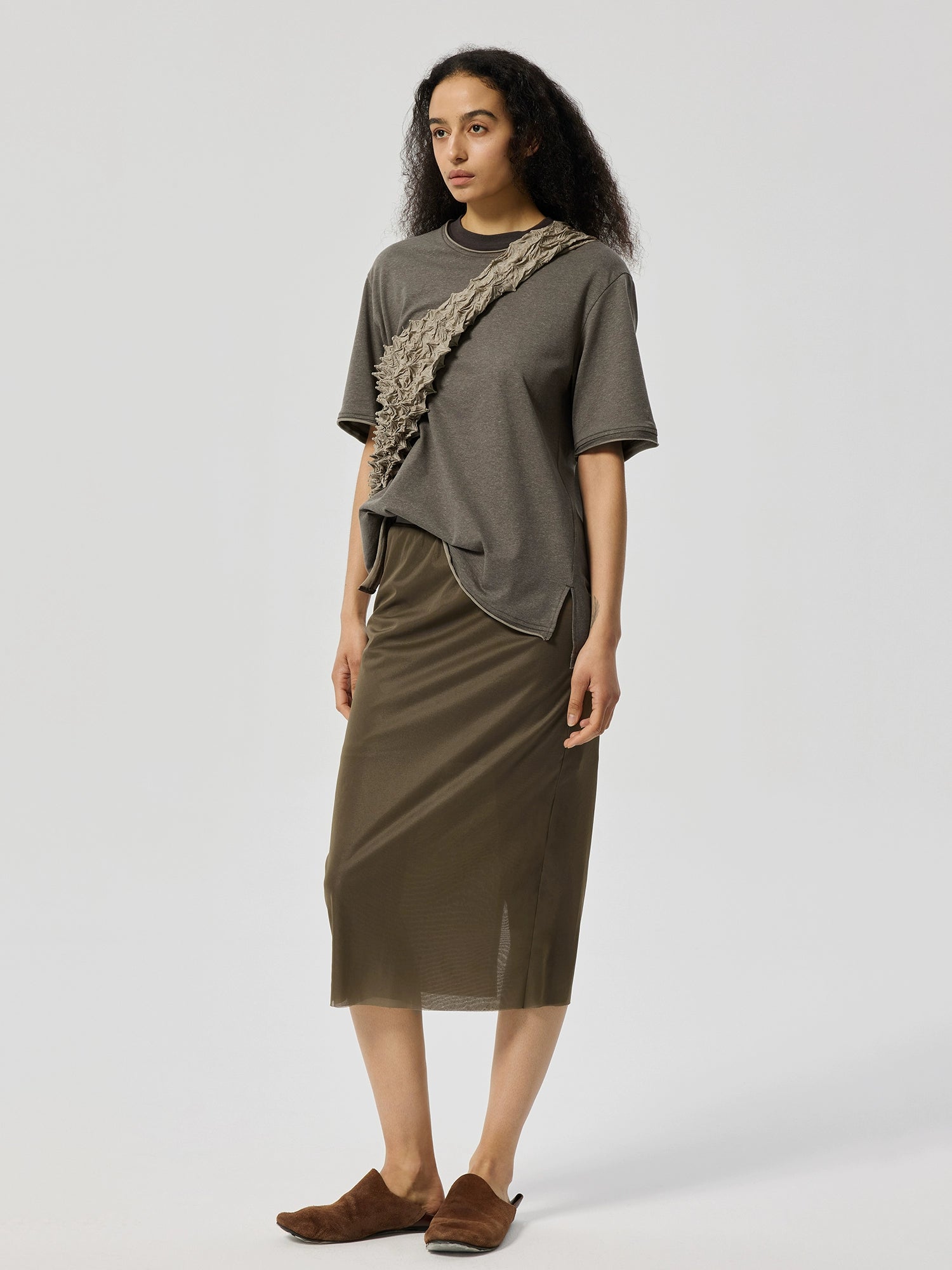 Knee-Length Straight Skirt