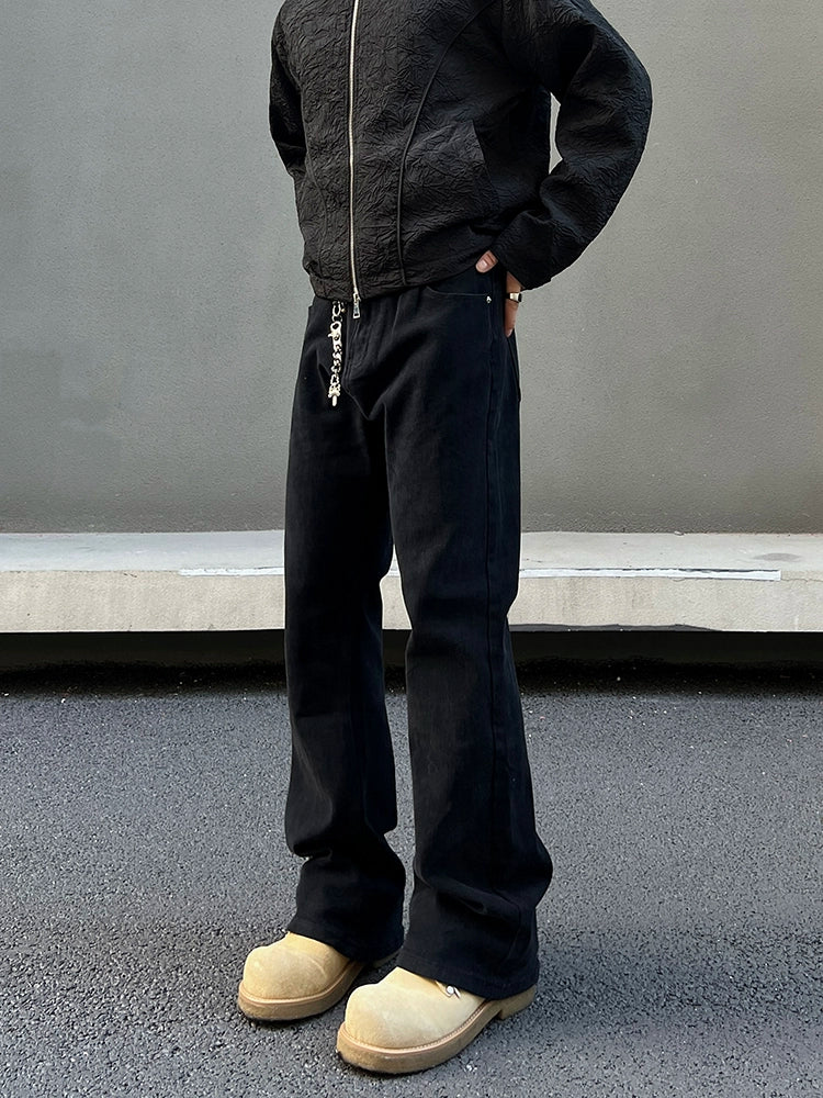 Noir Timberline Straight Jeans