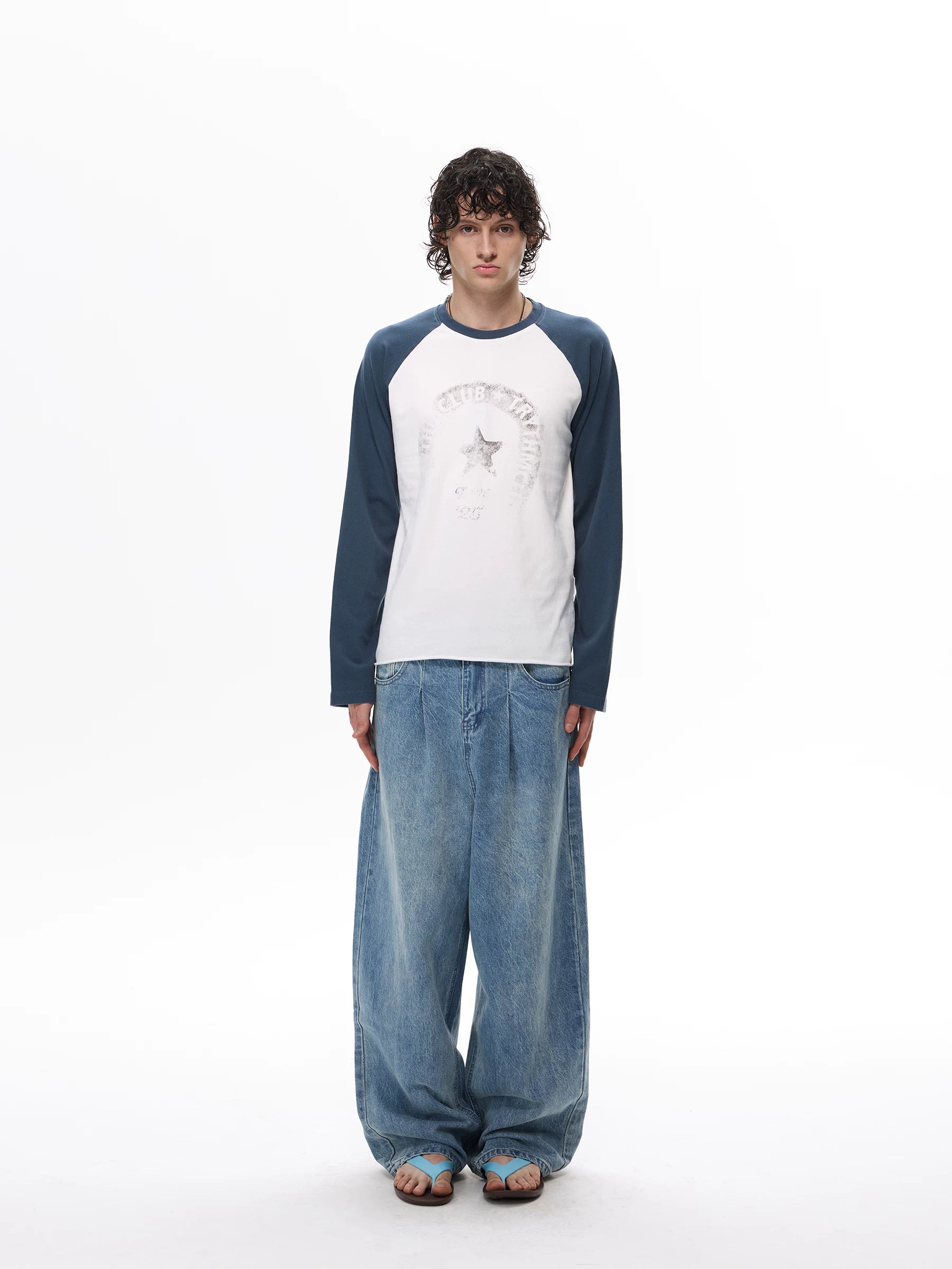 Faded Club Star Raglan Tee