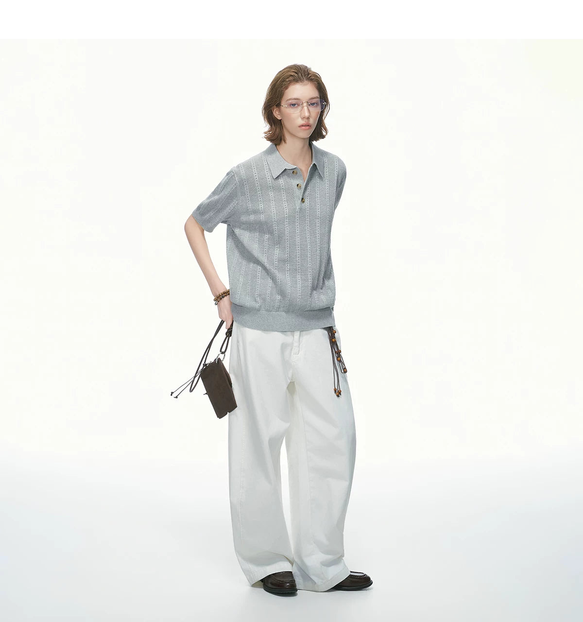Breezeweave Pointelle Knit Polo