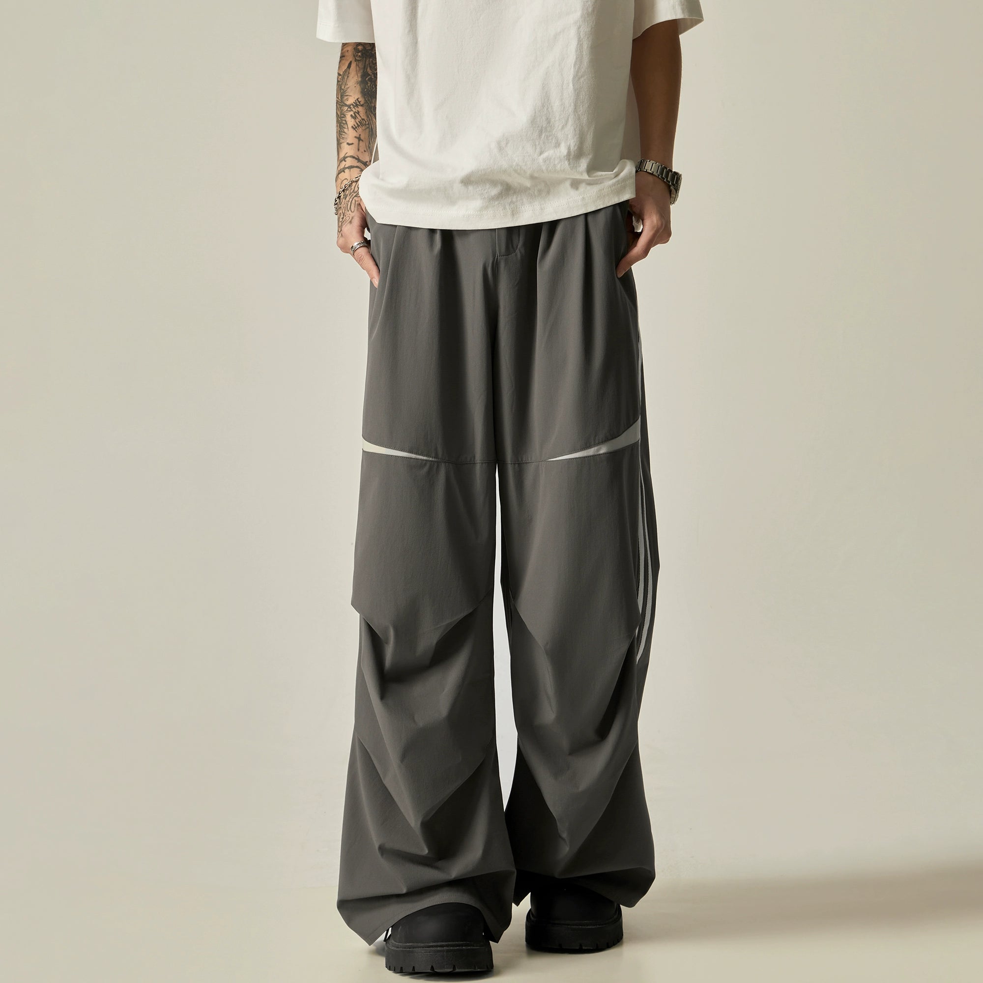 Midnight Stream Double-Stripe Track Pants