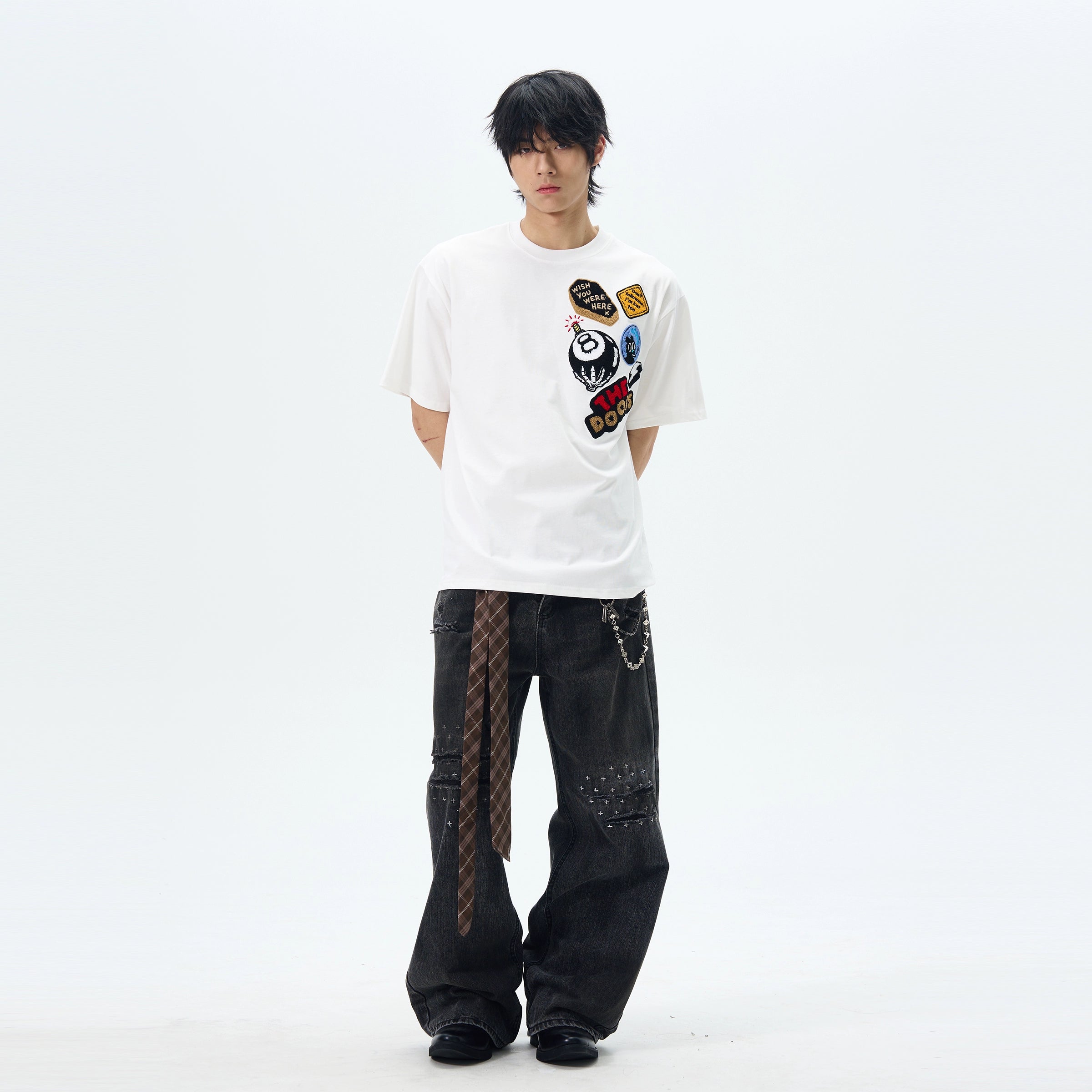 Graphic Patch "THE DOODS" T-Shirt