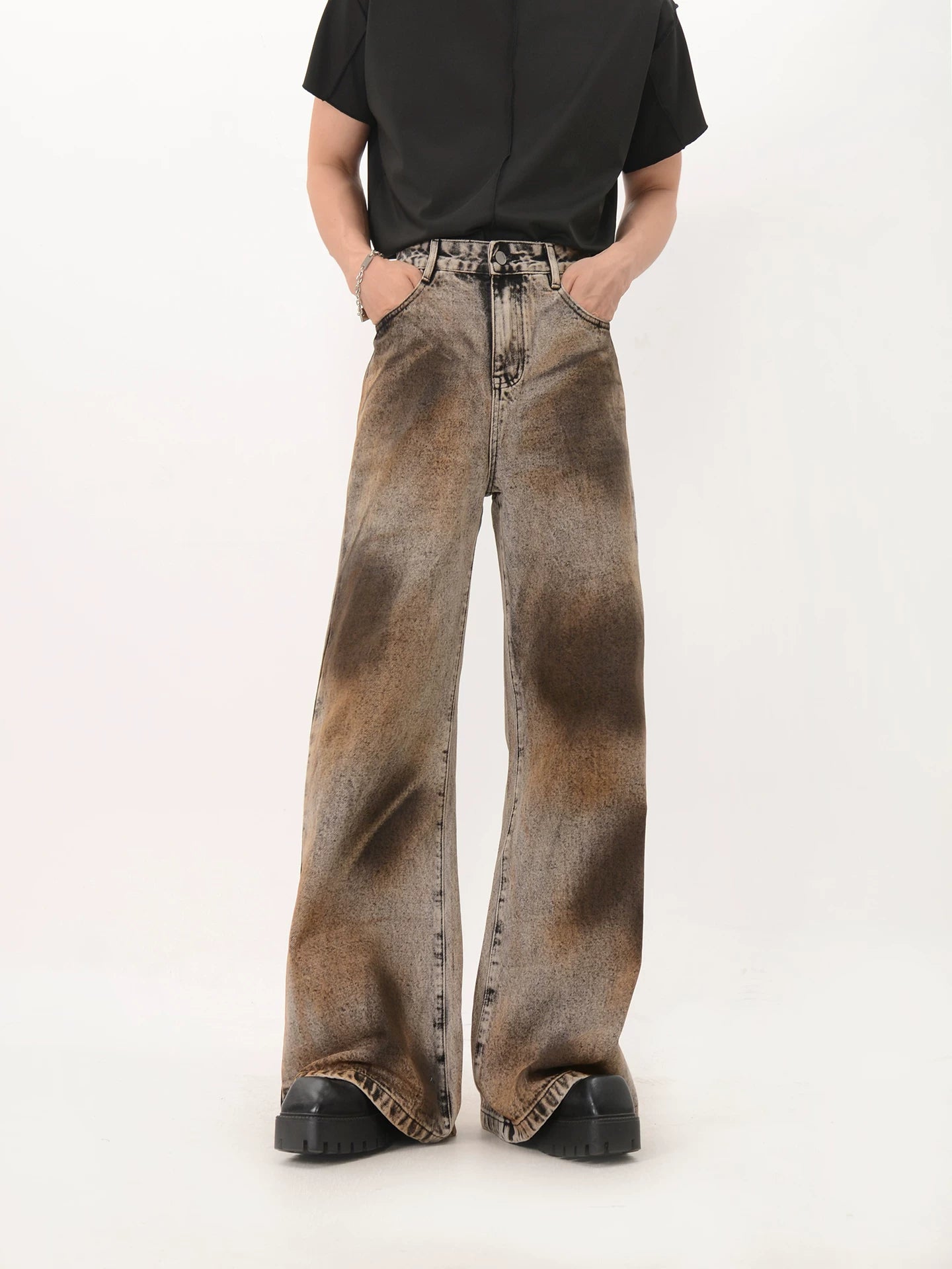 Rust Eclipse Flare Denim