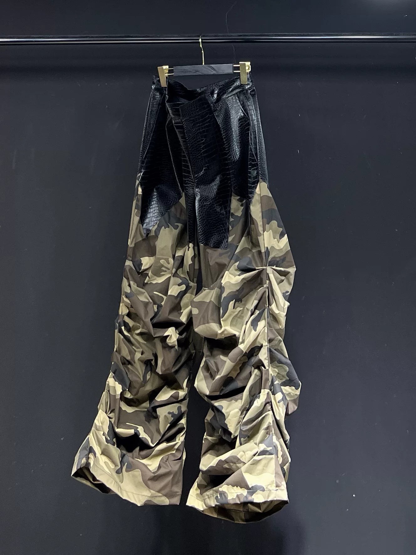 Reptile Recon Camo Ruched Flare Pants