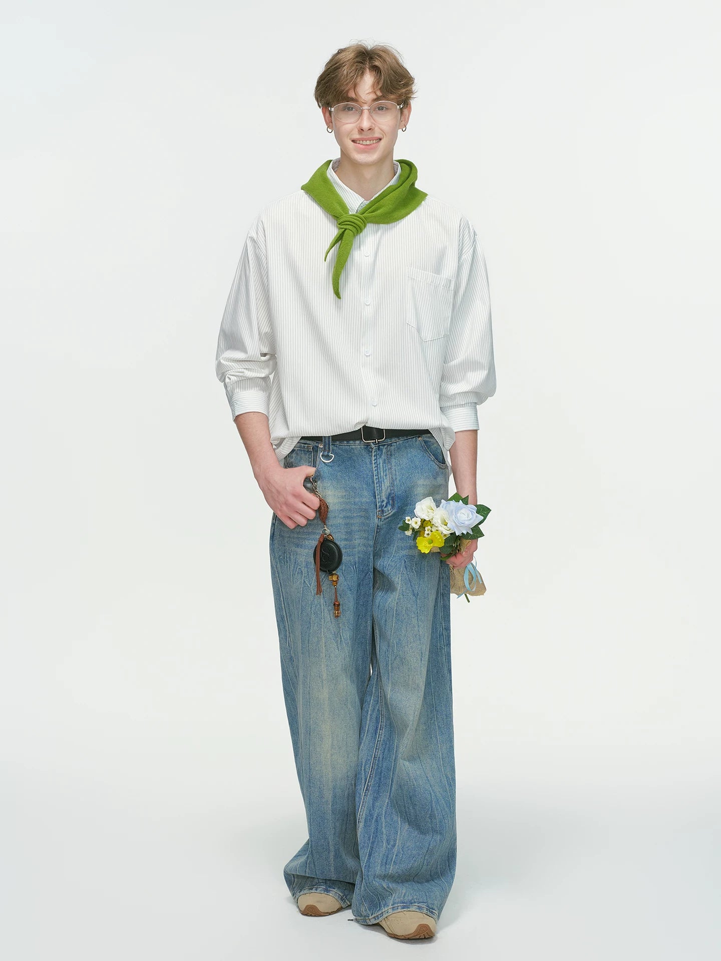 Verde Stripe Breeze Overshirt