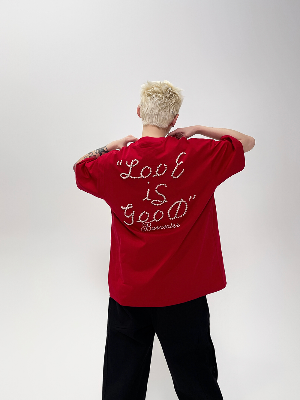 Love Is Dydup Pearl Lettering Tee