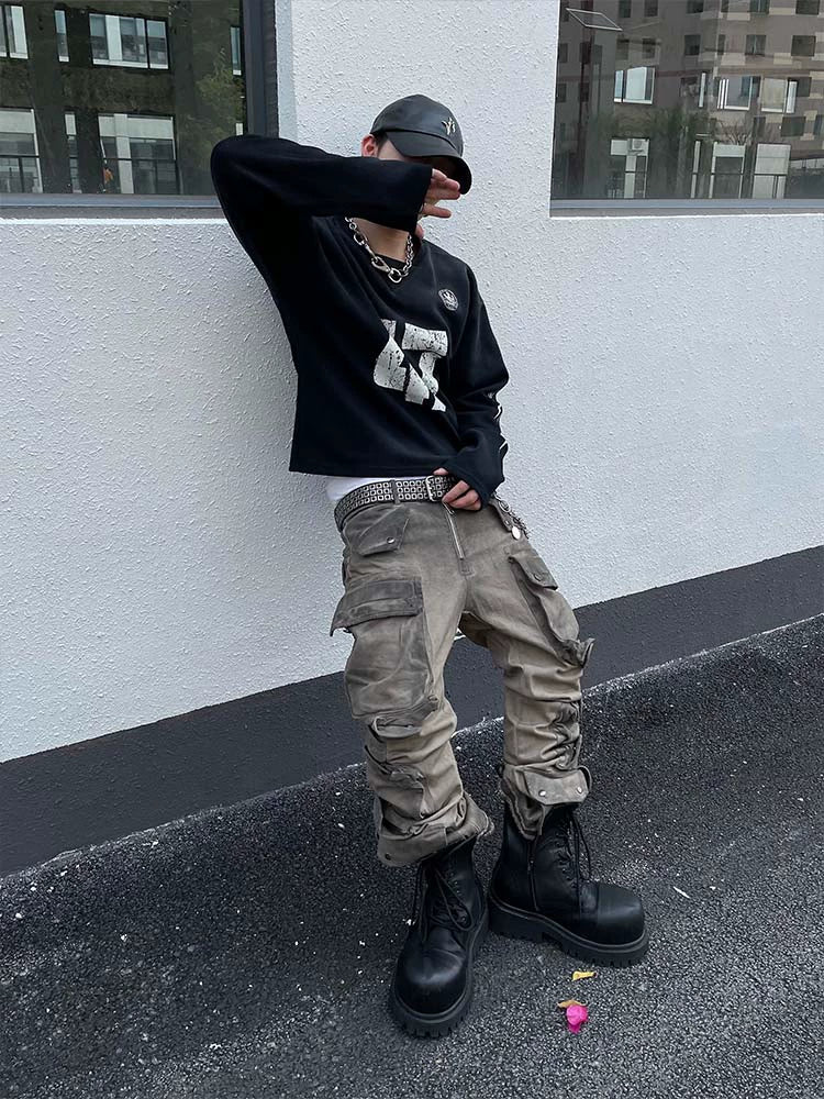 Distressed 47 Varsity Sweatshirt