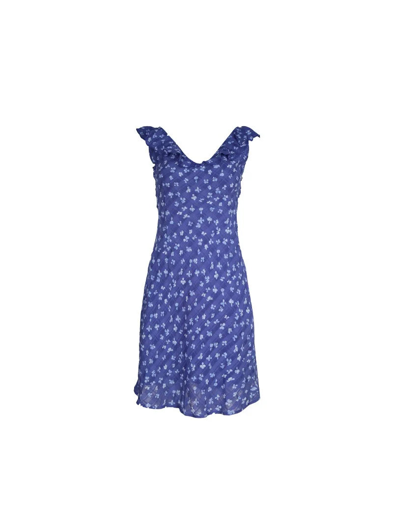 Floral Backless Mini Dress