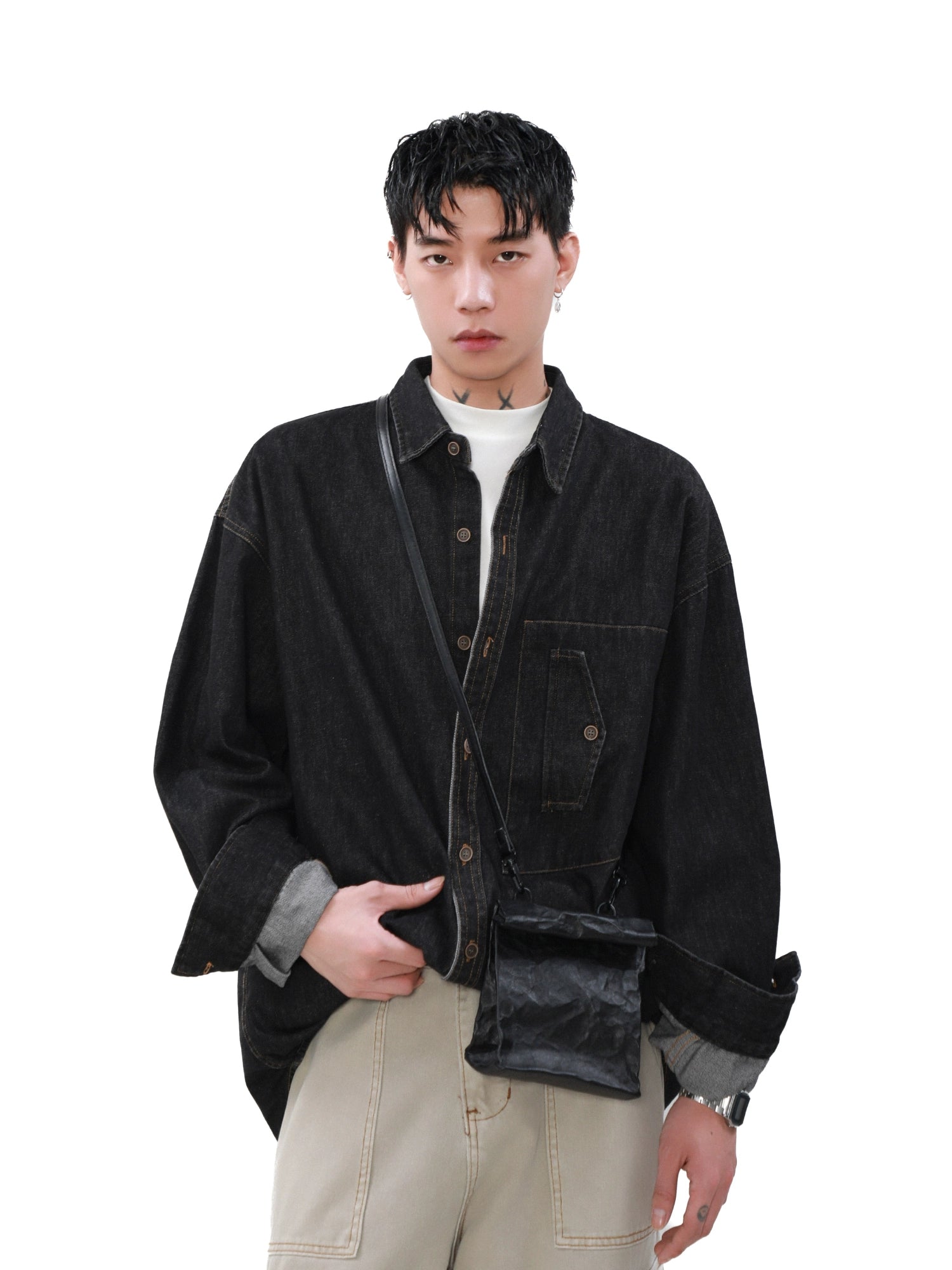 Ease Oversized Denim Shirt