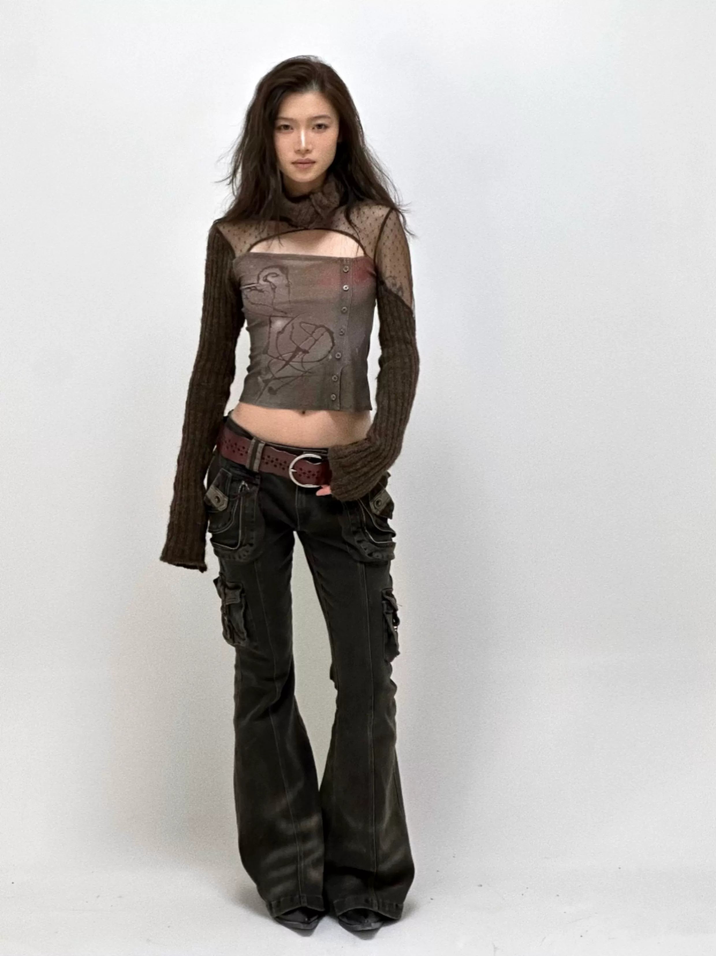 Obsidian Arsenal Cargo Flare Jeans