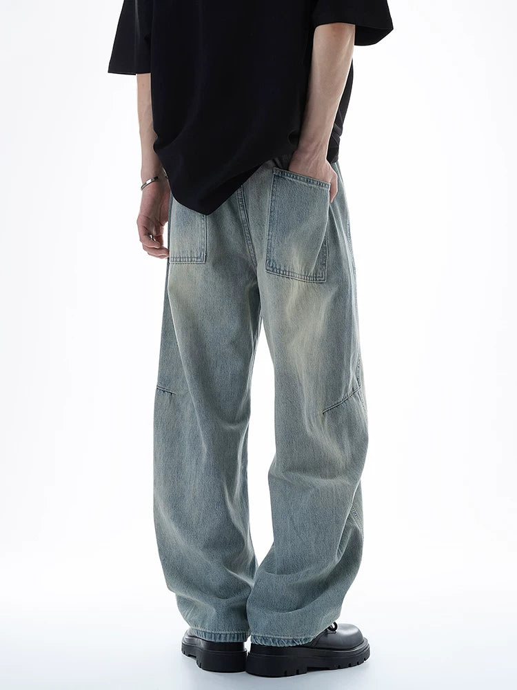 Fogwash Barrel Wide‑Leg Jeans