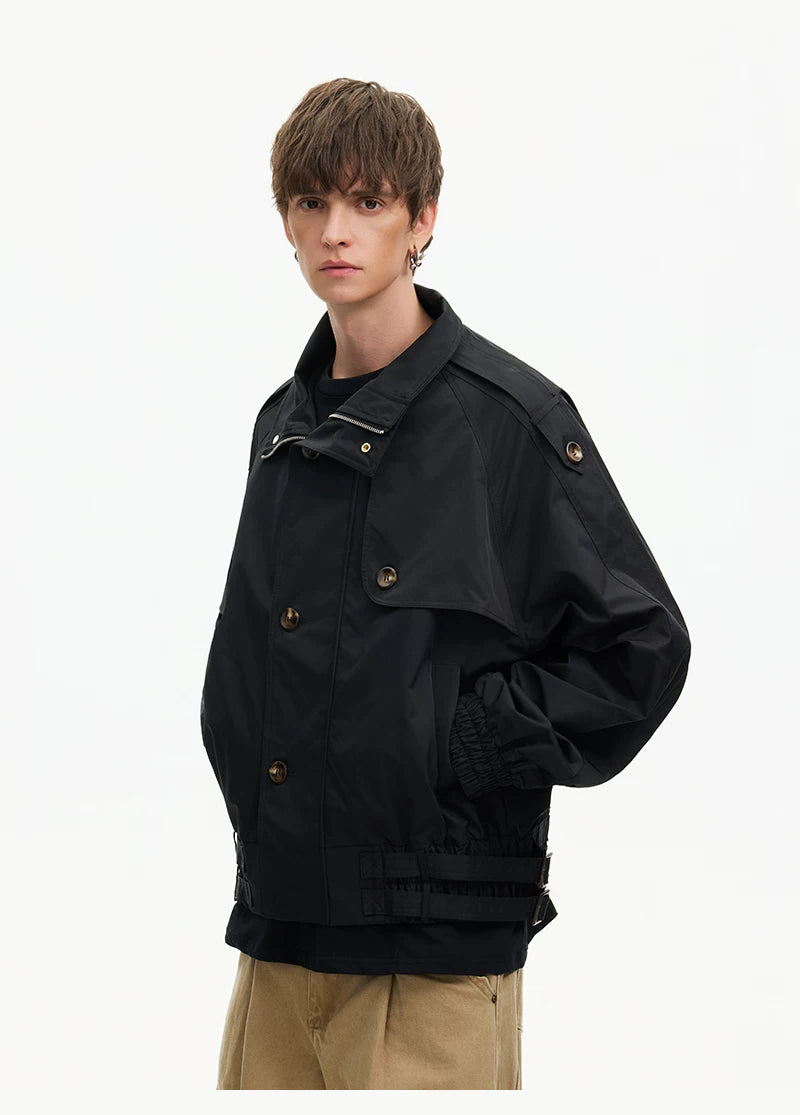 Cinch-Hem Windbreaker Jacket