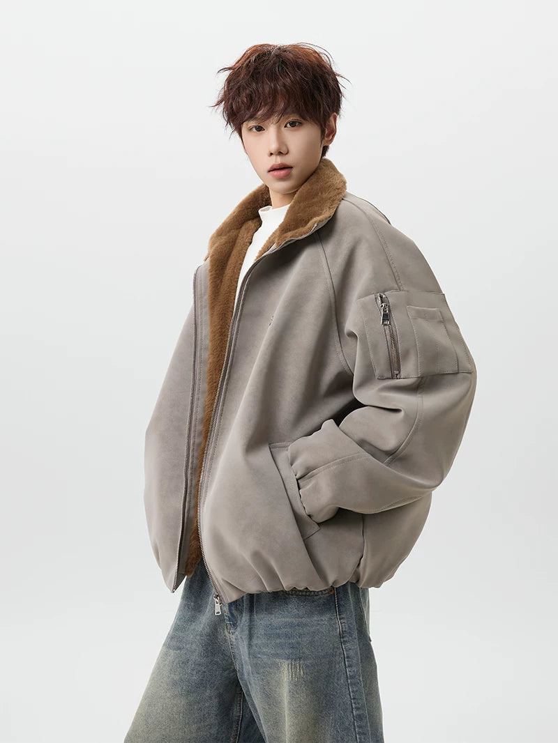 Aviator Sherpa-Lined Jacket