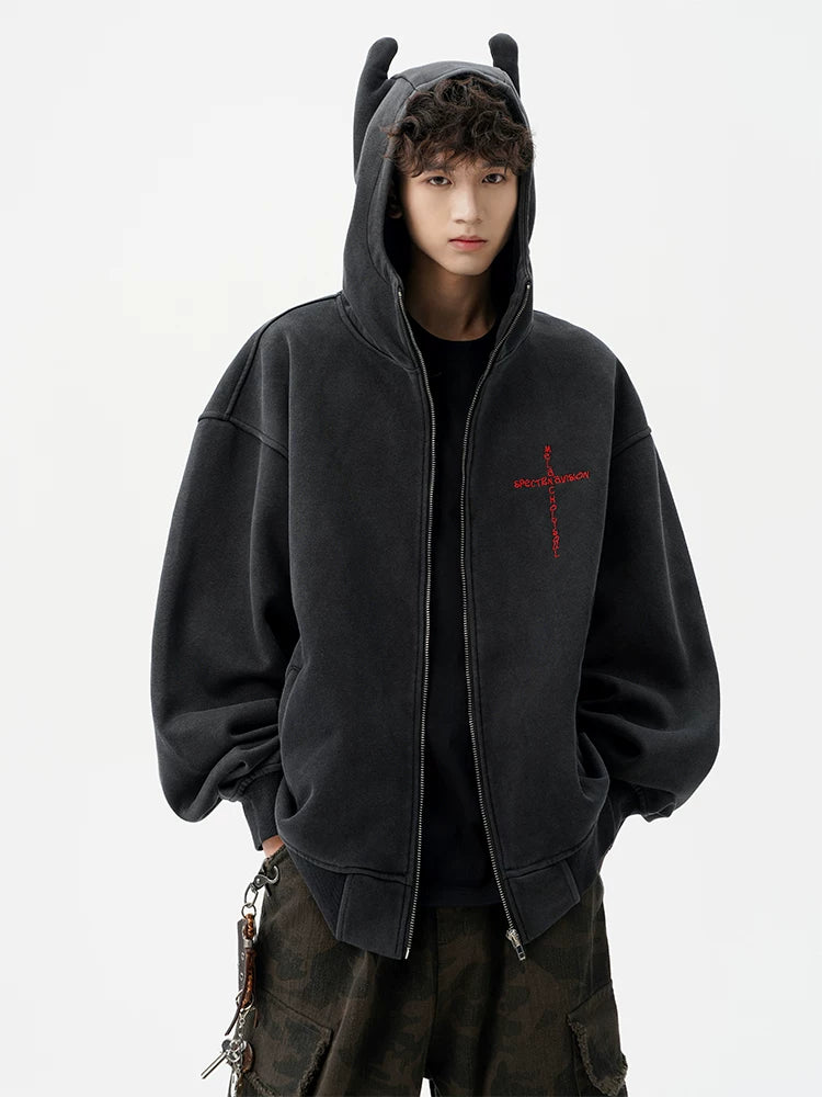Night Imp Horned Zip Hoodie