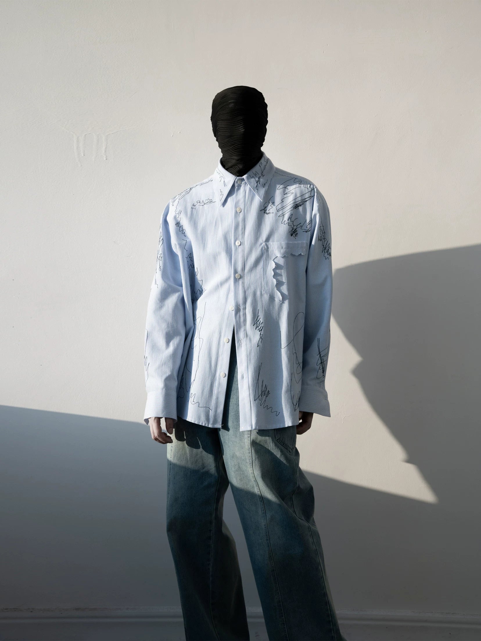 Skyline Scribble Stripe Shirt