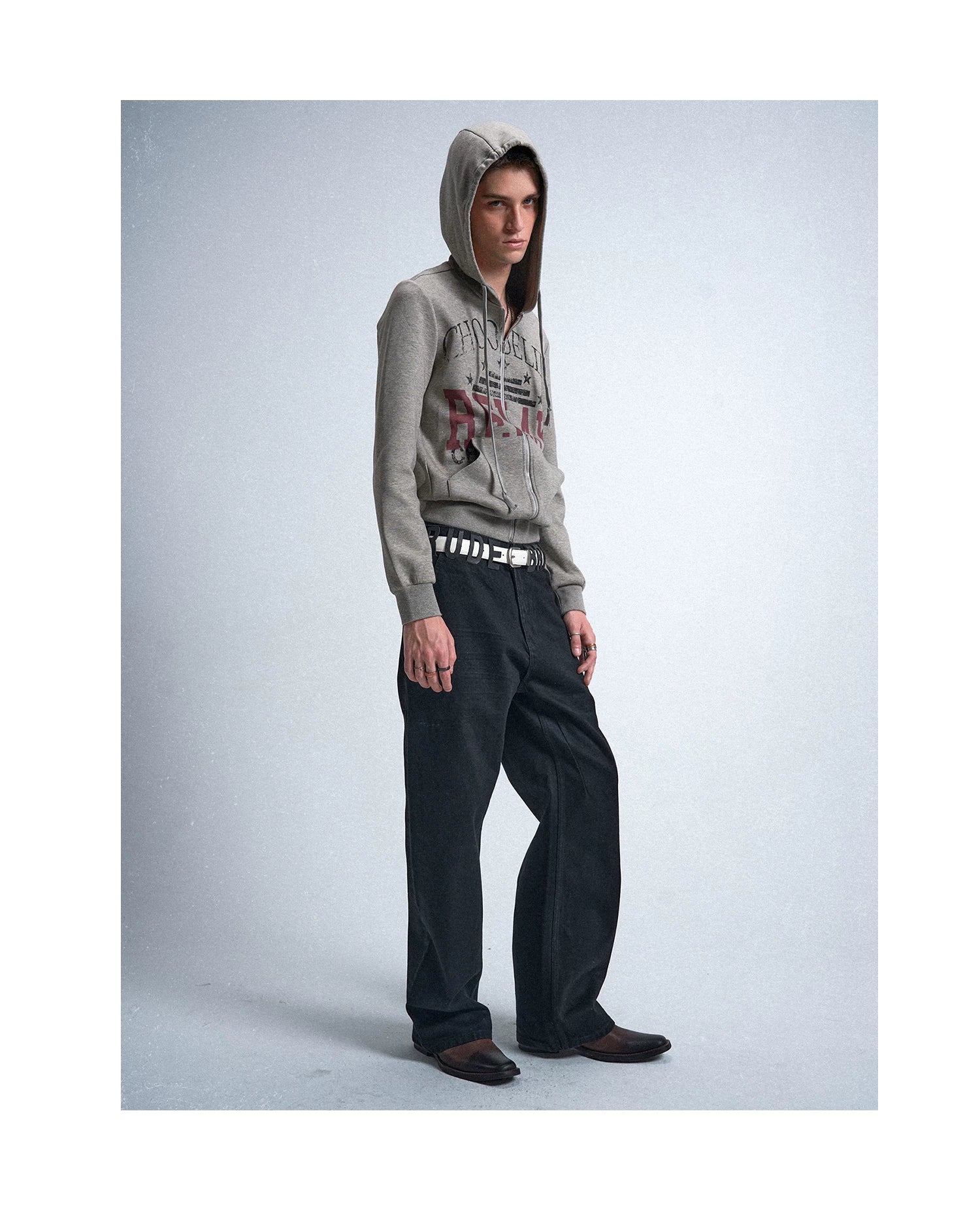Choose Life Distressed Zip Hoodie