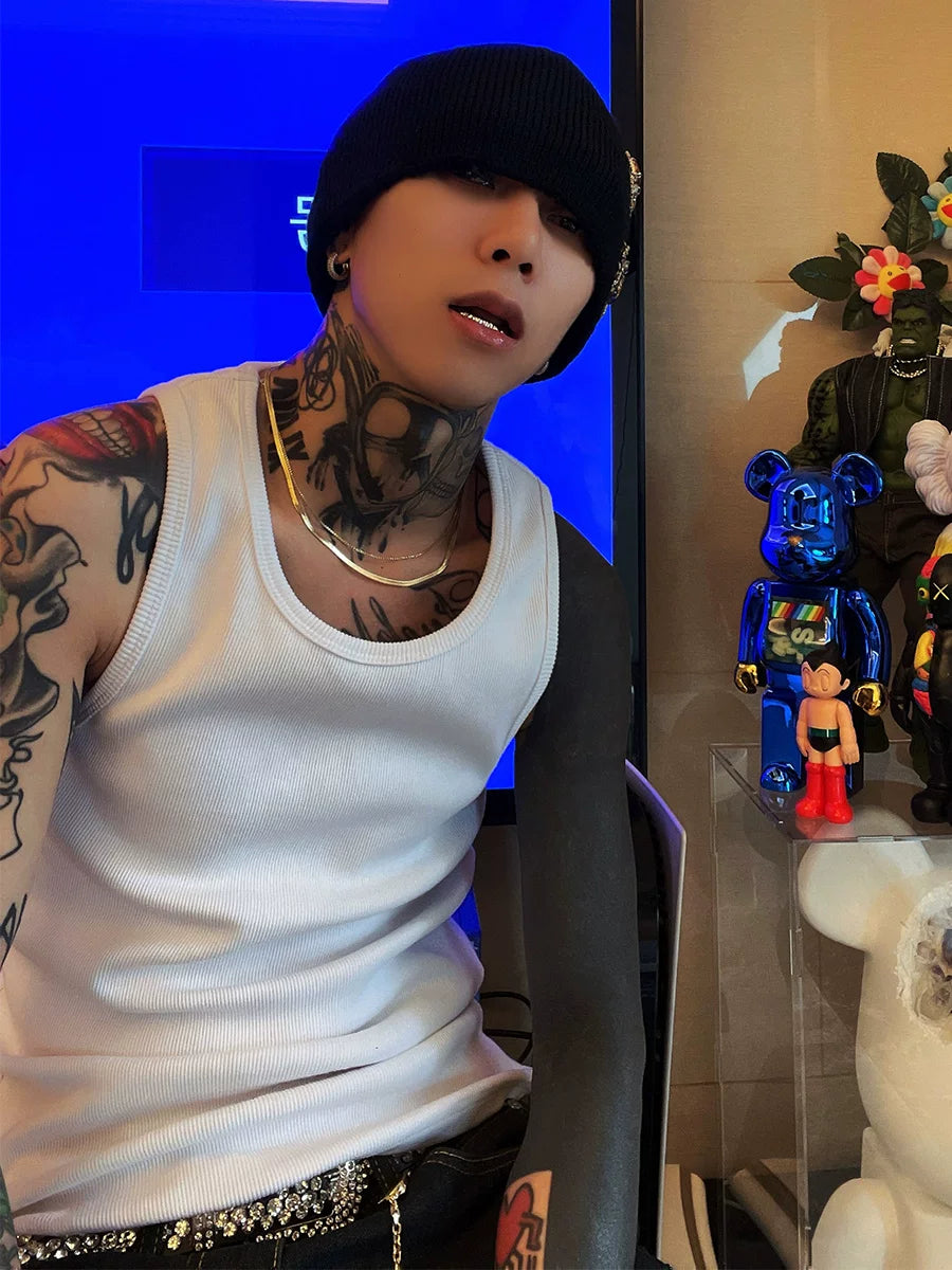 Midnight Gallery Ribbed Tank