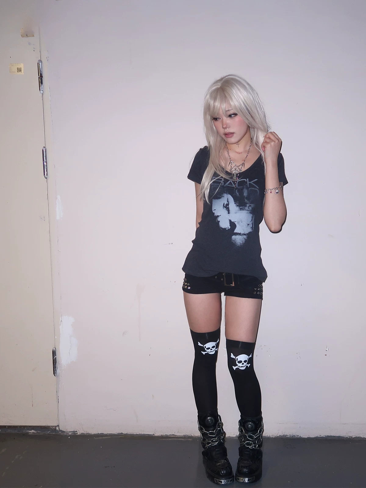 Echo Fade “BACK” Graphic Scoop Tee