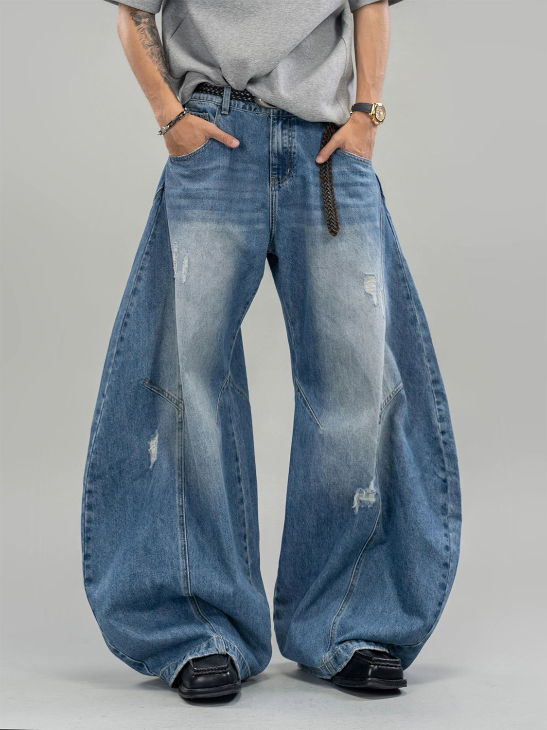 Denim Horizon Ultra-Wide Jeans