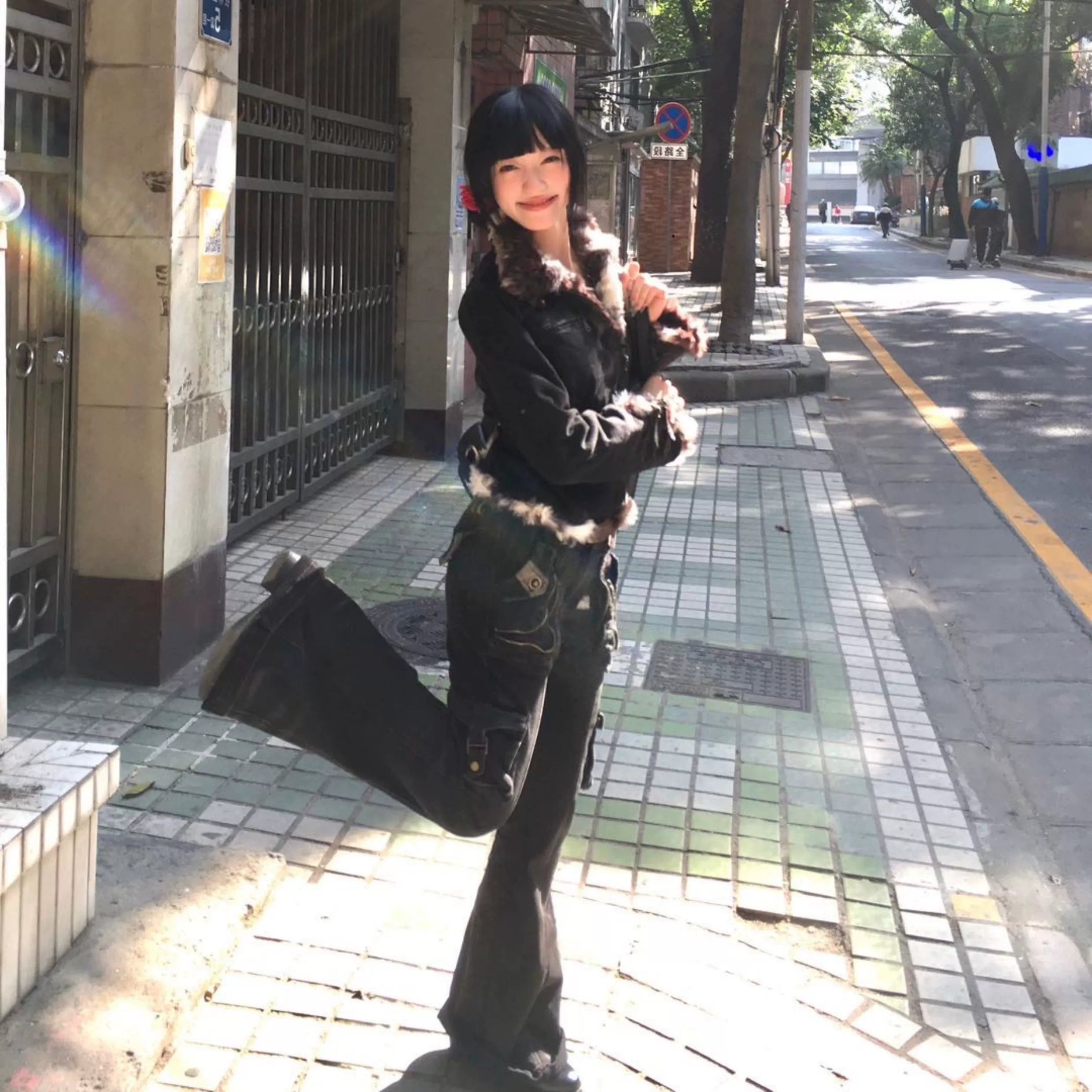 Obsidian Arsenal Cargo Flare Jeans