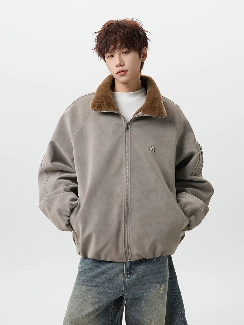 Aviator Sherpa-Lined Jacket