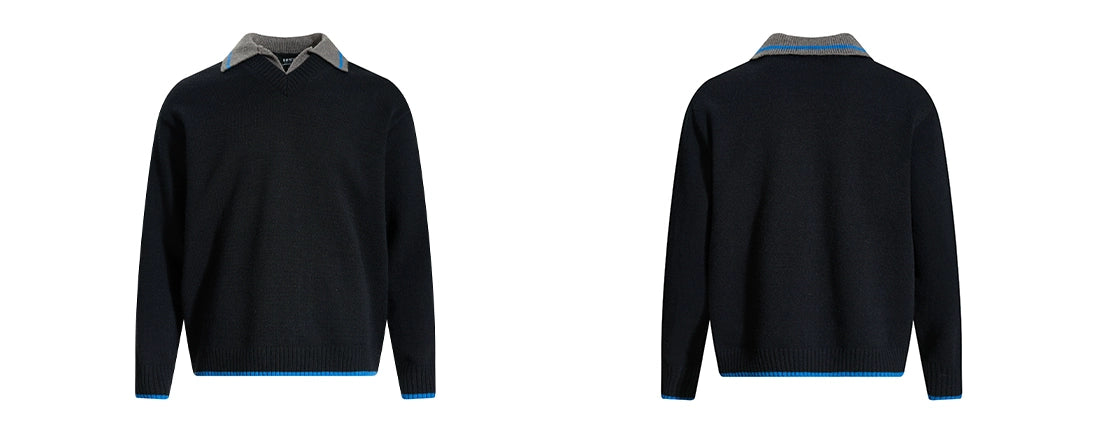 Midnight Edge Collar Sweater