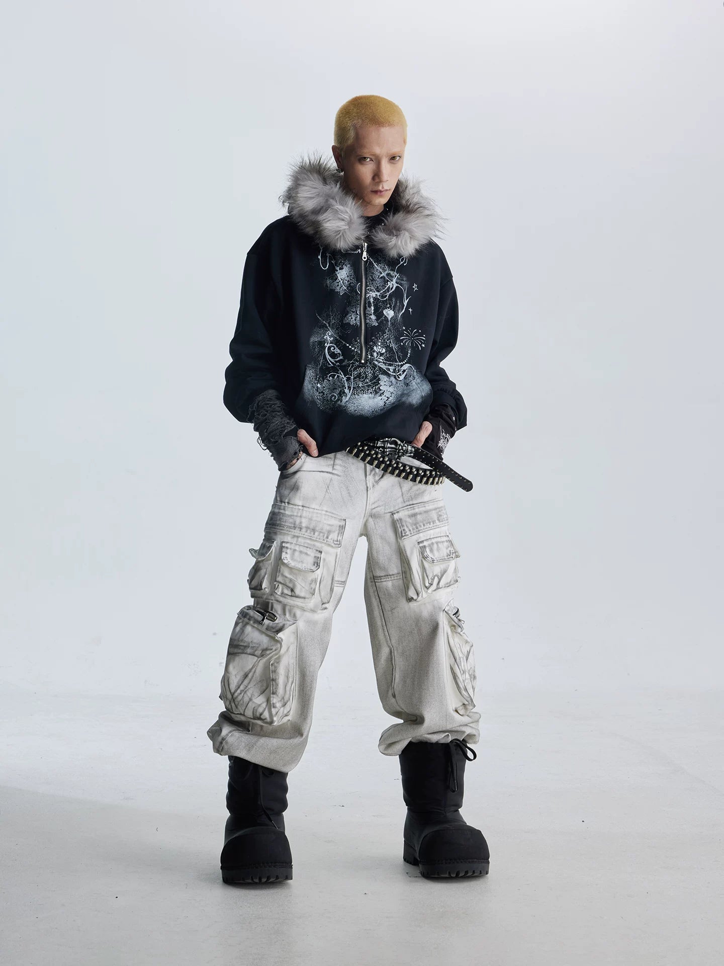 Frostgrave Dreamscape Fur‑Trim Hoodie