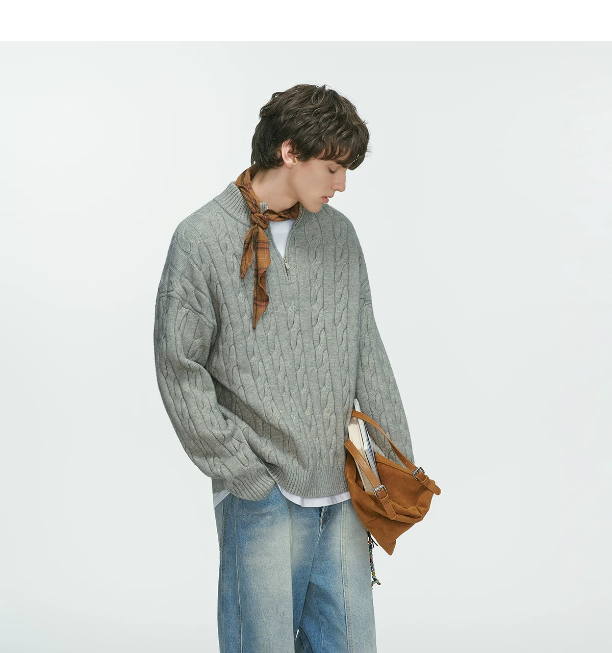 Sandline Cable Half‑Zip Sweater