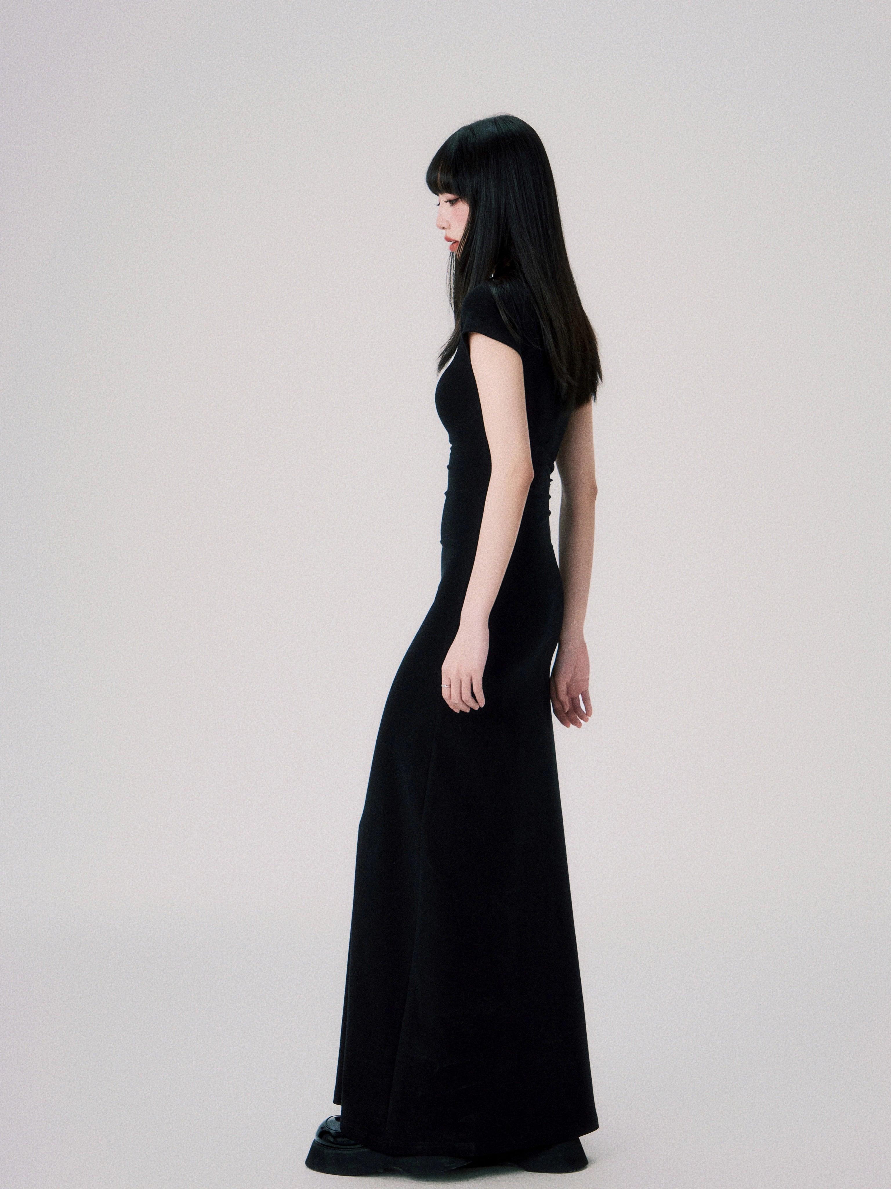 Luluswings Butterfly Emblem Fitted Maxi Dress - Women'S Elegant Evening Gown