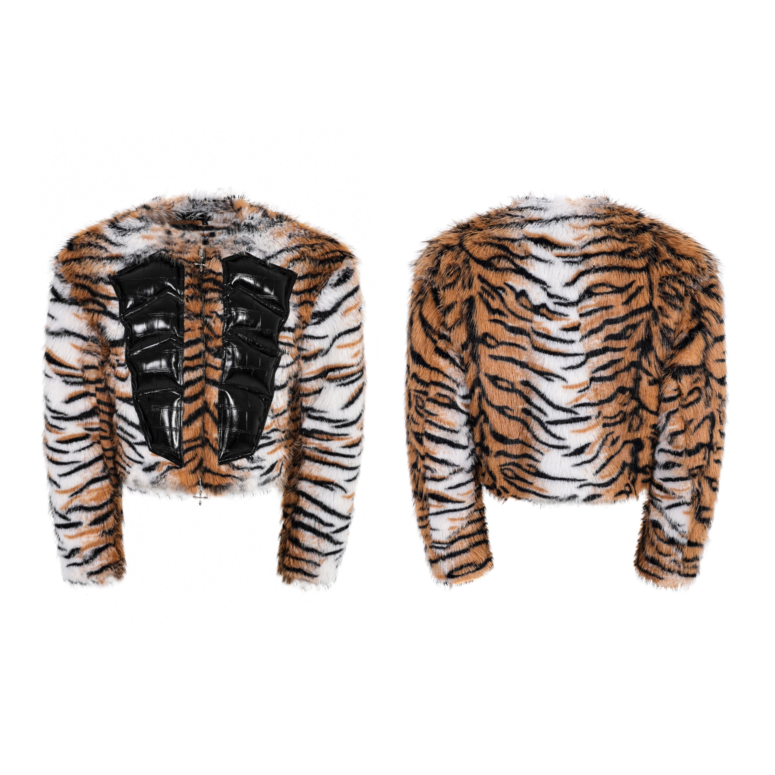 Cyber Striped Tiger Armor Jacket