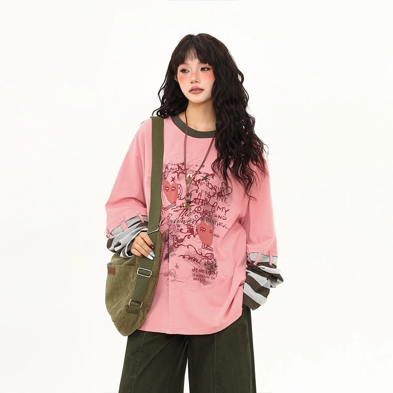 Rose Reverie Illustrated Layered Tee